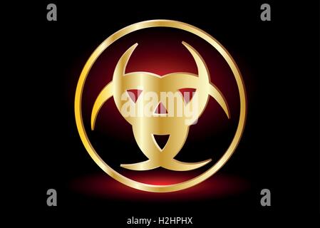 Trois crescent , la corne de l'Odin , trois symbole du croissant Illustration de Vecteur