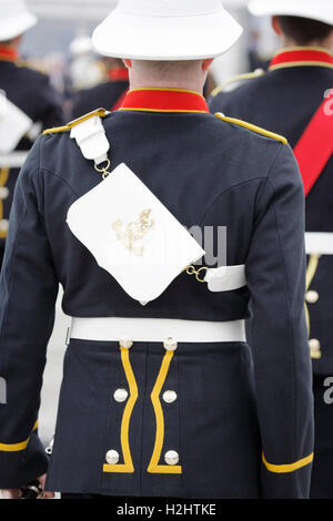 Royal Marine band parade avec music Banque D'Images