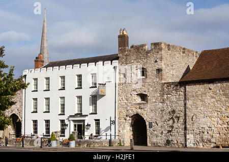 Le cochon dans le mur boutique hotel and restaurant situé entre l'enceinte historique de Southampton Banque D'Images
