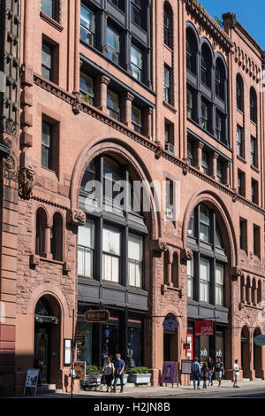 L'architecture, le quartier historique de fonte SoHo, NYC Banque D'Images