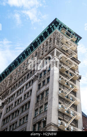 L'architecture, le quartier historique de fonte SoHo, NYC Banque D'Images