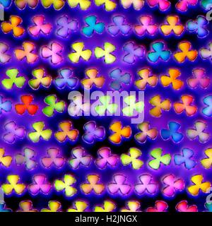Seamless texture de fleurs colorées brillantes lumineuses abstraites Banque D'Images