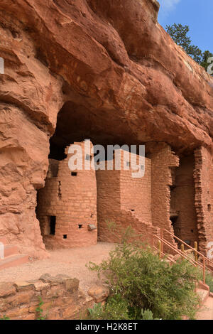 Manitou Cliff dwellings dans Colorado Springs Banque D'Images