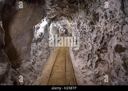 La mine d'or à l'intérieur du tunnel au Colorado Banque D'Images