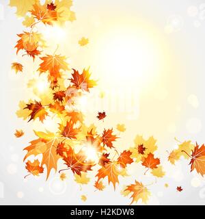 Chute des feuilles Illustration de Vecteur