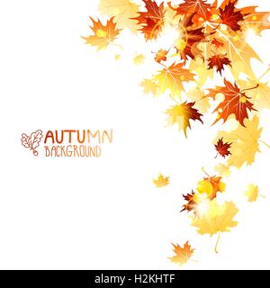 Chute des feuilles Illustration de Vecteur
