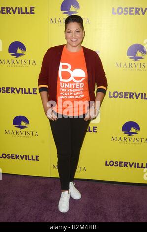 Los Angeles, CA, USA. Sep 29, 2016. Sara Ramirez aux arrivées d'ArcLight Hollywood Premiere LOSERVILLE, Théâtres, Los Angeles, CA Septembre 29, 2016. Credit : Priscilla Grant/Everett Collection/Alamy Live News Banque D'Images