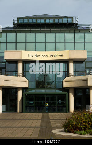 La face avant / Extérieur / à l'extérieur de l'édifice des Archives nationales / Archive ( à Kew, Surrey, à l'ouest de Londres. UK Banque D'Images