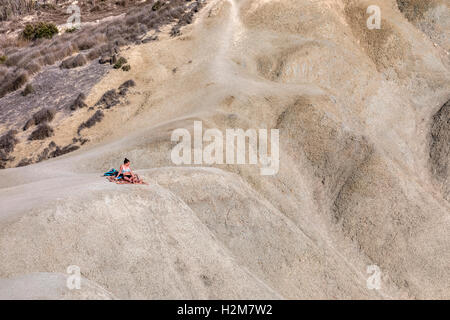 Gnejna Bay, Golden Bay, Malte Banque D'Images