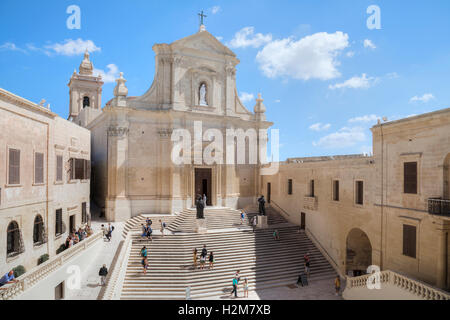 Cathédrale, Cittadella, Victoria, Gozo, Malte Banque D'Images