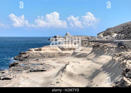 Xwejni Bay, Victoria, Marsalforn, Gozo, Malte Banque D'Images