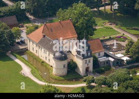 Photo aérienne, le château Schloss Martfeld, photo aérienne de Schwelm, Rhénanie du Nord-Westphalie, Allemagne, Europe, photo aérienne, Banque D'Images