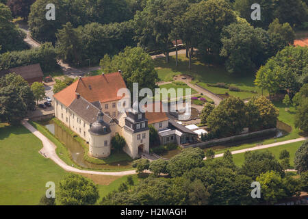 Photo aérienne, le château Schloss Martfeld, photo aérienne de Schwelm, Rhénanie du Nord-Westphalie, Allemagne, Europe, photo aérienne, Banque D'Images