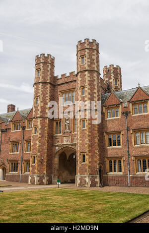 Queens College ancienne cour et entrée principale Banque D'Images