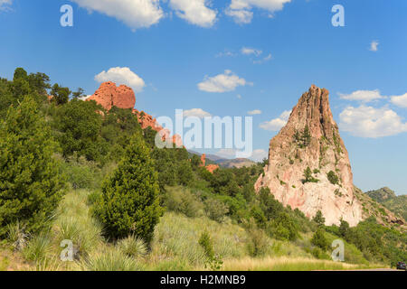 Le Jardin des Dieux à Colorado Springs Banque D'Images