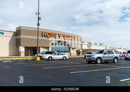 L'extérieur d'un magasin Hobby Lobby, 2213 W. L'Interstate 240 service road, à Oklahoma City, Oklahoma, USA. Banque D'Images