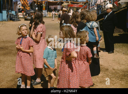 Enfants à la State Fair, Rutland, Vermont, USA, Jack Delano pour Farm Security Administration, Septembre 1941 Banque D'Images