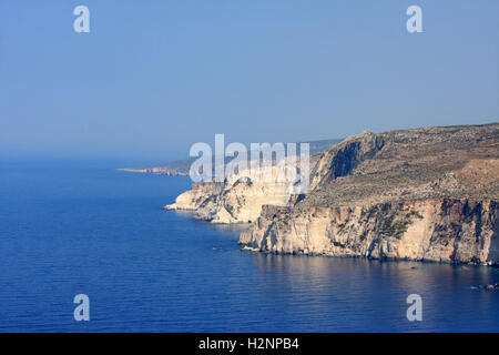 Côte de l'île de Zakynthos en Grèce Banque D'Images