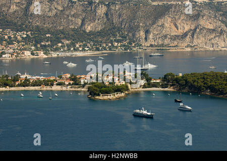 Vue aérienne, Beaulieu-sur-Mer, Département des Alpes-Maritimes, région Provence-Alpes-Côte d'Azur, France, Côte d'Azur Banque D'Images
