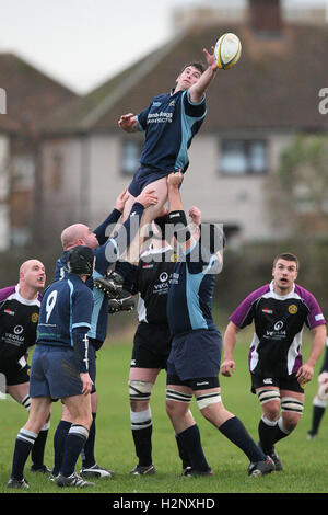 Park & Gidea Romford vs RFC RFC à Mersea Island Crow Lane - 28/11/09 Banque D'Images