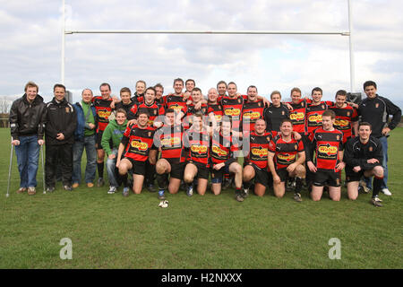 Campion célébrer remportant le championnat de la Ligue - Ancienne Cooperians vs RFC RFC Campion - Essex Rugby League - 27/03/10 Banque D'Images