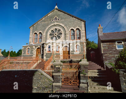 Capel Mawr, Talysan, Gwynedd, Royaume-Uni : une chapelle méthodiste calviniste typique de l'époque victorienne (1884), dans une ancienne communauté d'argilistes de Dyffryn Nantlle. Banque D'Images