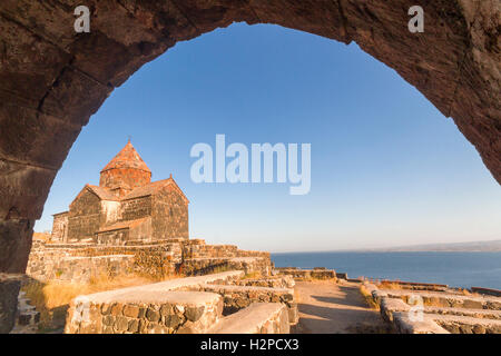 Église de Sevan en Arménie. Banque D'Images