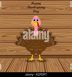 Maison de dinde le jour de Thanksgiving Illustration de Vecteur
