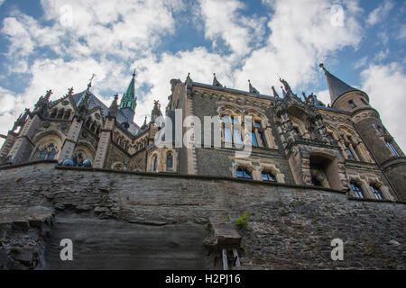 Le château de Wernigerode, dans le village appelé wernigerode Banque D'Images