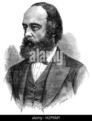 Robert Arthur Talbot Gascoyne-Cecil, 3e marquis de Salisbury, (1830 - 1903), était un homme politique conservateur britannique, siégeant en tant que premier ministre trois fois pour un total de plus de 13 ans. Il a été le dernier premier ministre à la tête de son administration complète de la Chambre des Lords. Banque D'Images