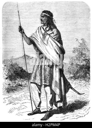 Téwodros II souvent appelé en anglais comme Théodore II, (1818 - 1868) était l'empereur d'Éthiopie de 1855 jusqu'à sa mort. Banque D'Images