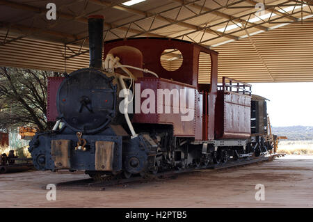 L'ancienne gare de la mine de Leonora dans l'ouest de l'Australie Banque D'Images