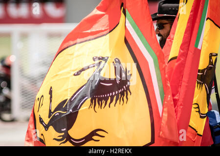 Kuala Lumpur, Malaisie. Septembre 30, 2016. Les fans de F1 soutenir leur favori pilote de F1 et de l'équipe. Credit : Danny Chan/Alamy Live News. Banque D'Images