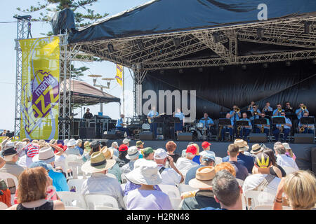 Sydney, Australie. 09Th Oct, 2016. New South Wales Police jouer live à la 39e assemblée annuelle 2016 et Manly Jazz Festival à Sydney, Australie. Modèle : crédit10/Alamy Live News Banque D'Images