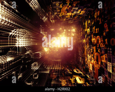 Chemin de Fractal Realms Banque D'Images