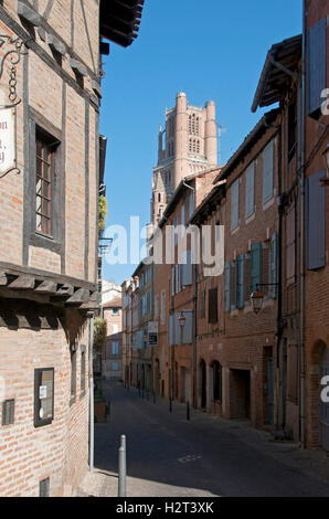 Dans l'ancienne rue d'Albi, Tarn, France, Europe Banque D'Images