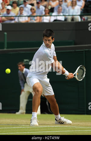 Novak Djokovic, Serbie, Wimbledon 2010, ITF tournoi du Grand Chelem, Wimbledon, Angleterre, Royaume-Uni, Europe Banque D'Images