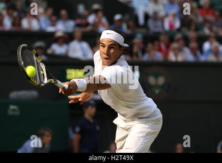 Rafael Nadal, Espagne, de Wimbledon 2010, ITF tournoi du Grand Chelem, Wimbledon, Angleterre, Royaume-Uni, Europe Banque D'Images