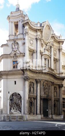 Rome, Italie, S. Carlo alle Quattro Fontane Banque D'Images