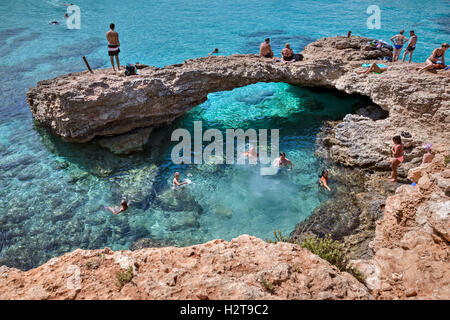 Blue Lagoon, Comino, Gozo, Malte Banque D'Images