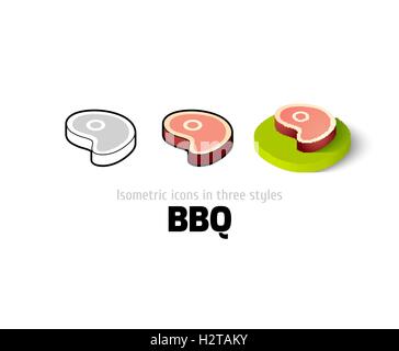 L'icône de barbecue de styles Illustration de Vecteur
