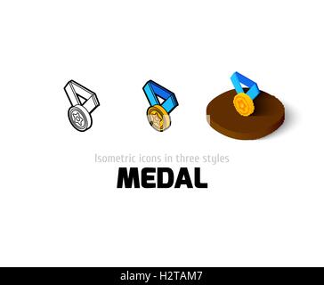 Icône Médaille de styles Illustration de Vecteur
