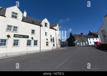 Île d'Islay, en Écosse. Port Ellen's Islay Hotel, situé sur la jonction de Frederick Crescent et Charlotte Street. Banque D'Images