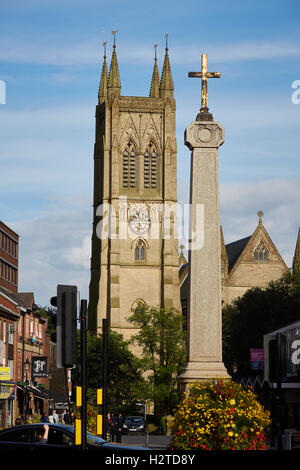 L'église paroissiale de Bolton Lancashire centre ville religion Church architecture religieuse historique la foi d'extérieur de bâtiment Banque D'Images