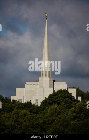 Le Temple de l'Angleterre Preston est le 52e temple de l'Église de Jésus-Christ des Saints des Derniers Jours Chorley temple mormon Banque D'Images