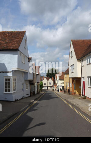 Vieilles maisons typiques en néerlandais Quart de Colchester, Essex. Banque D'Images