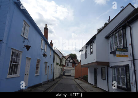 Vieilles maisons typiques en néerlandais Quart de Colchester, Essex. Banque D'Images