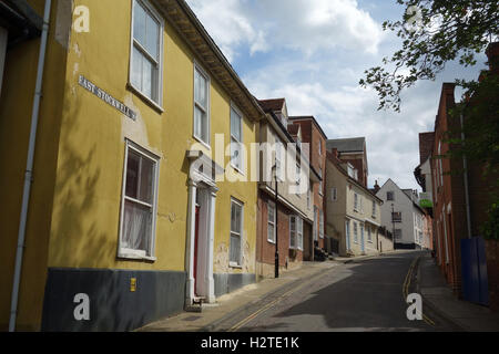 Vieilles maisons typiques en néerlandais Quart de Colchester, Essex. Banque D'Images