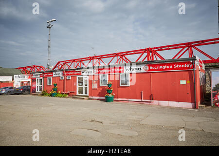 Accrington Stanley billetterie Stade stades sportifs stand Lancashire lieu lieu accueil architecte architecture structure f Banque D'Images