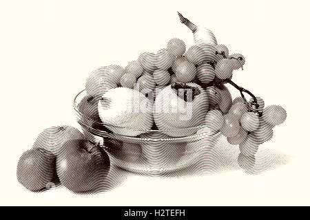 Glosyy fruits set Banque D'Images